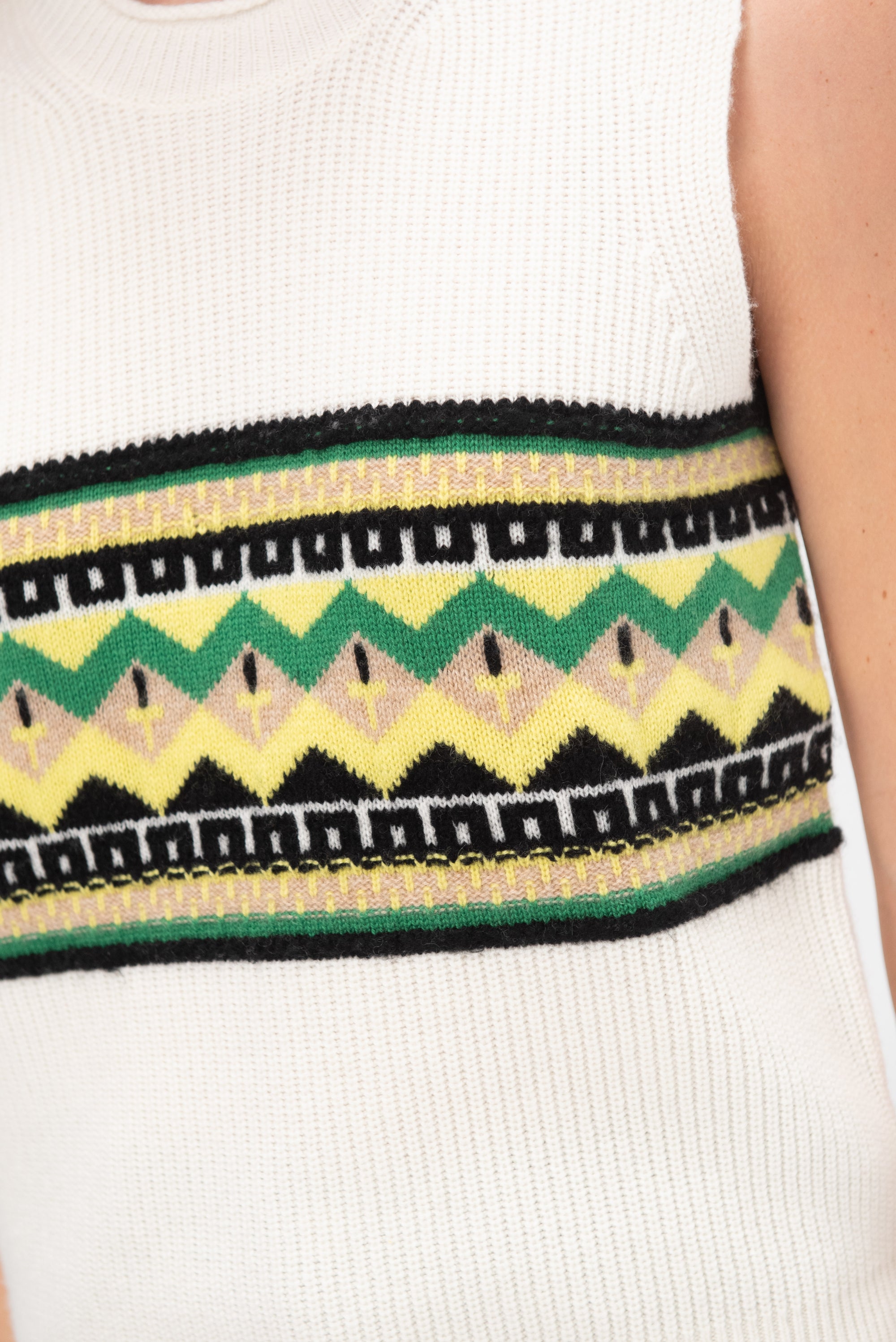 Chalet Vest, Cream Combo
