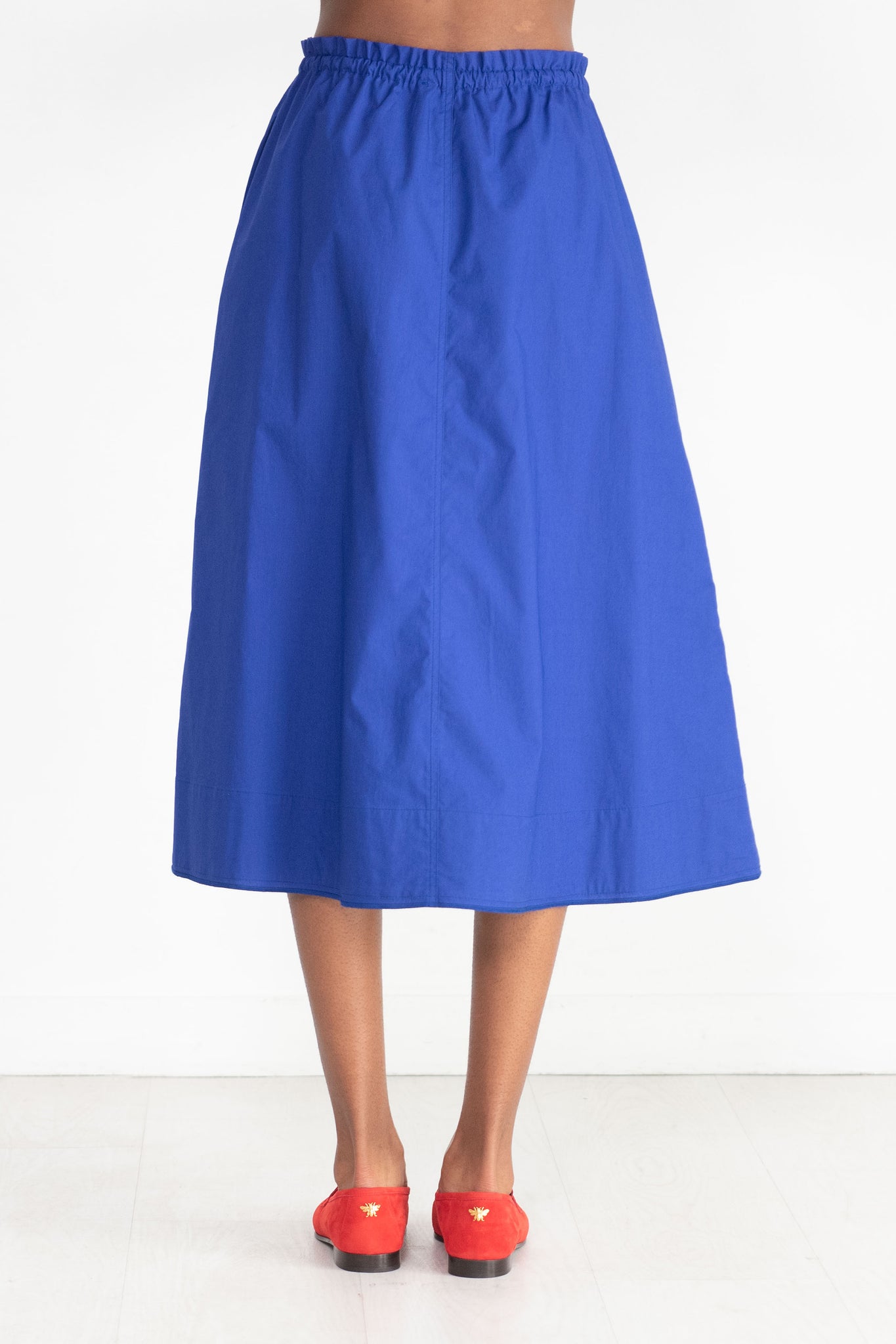 Hache - Cool Midi Skirt, Cobalt