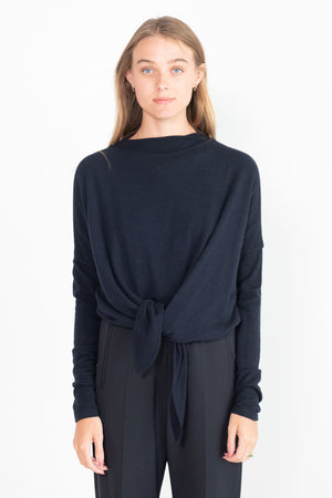 Hache - Knot Sweater, Navy