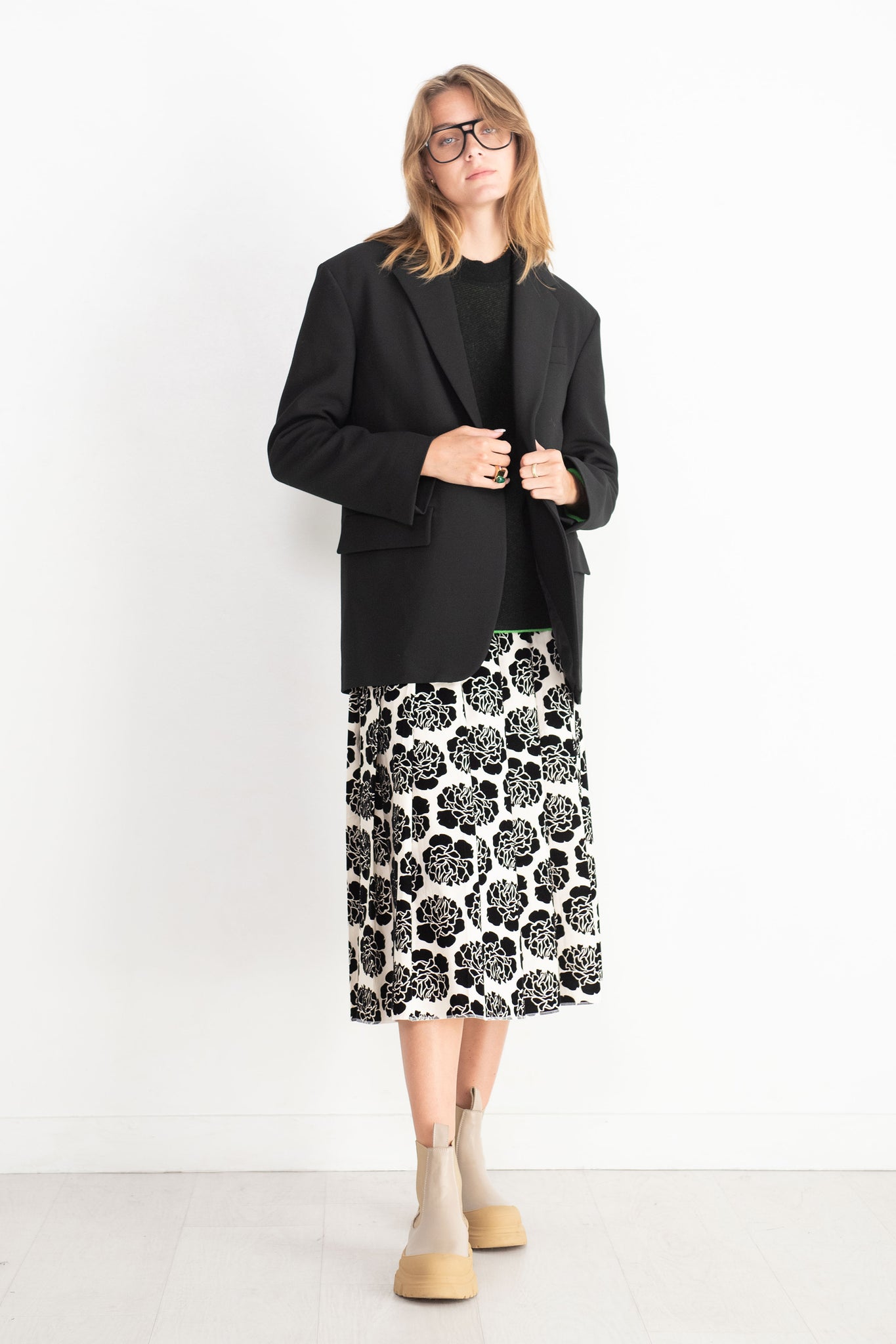 Hache - Winter Skirt, White