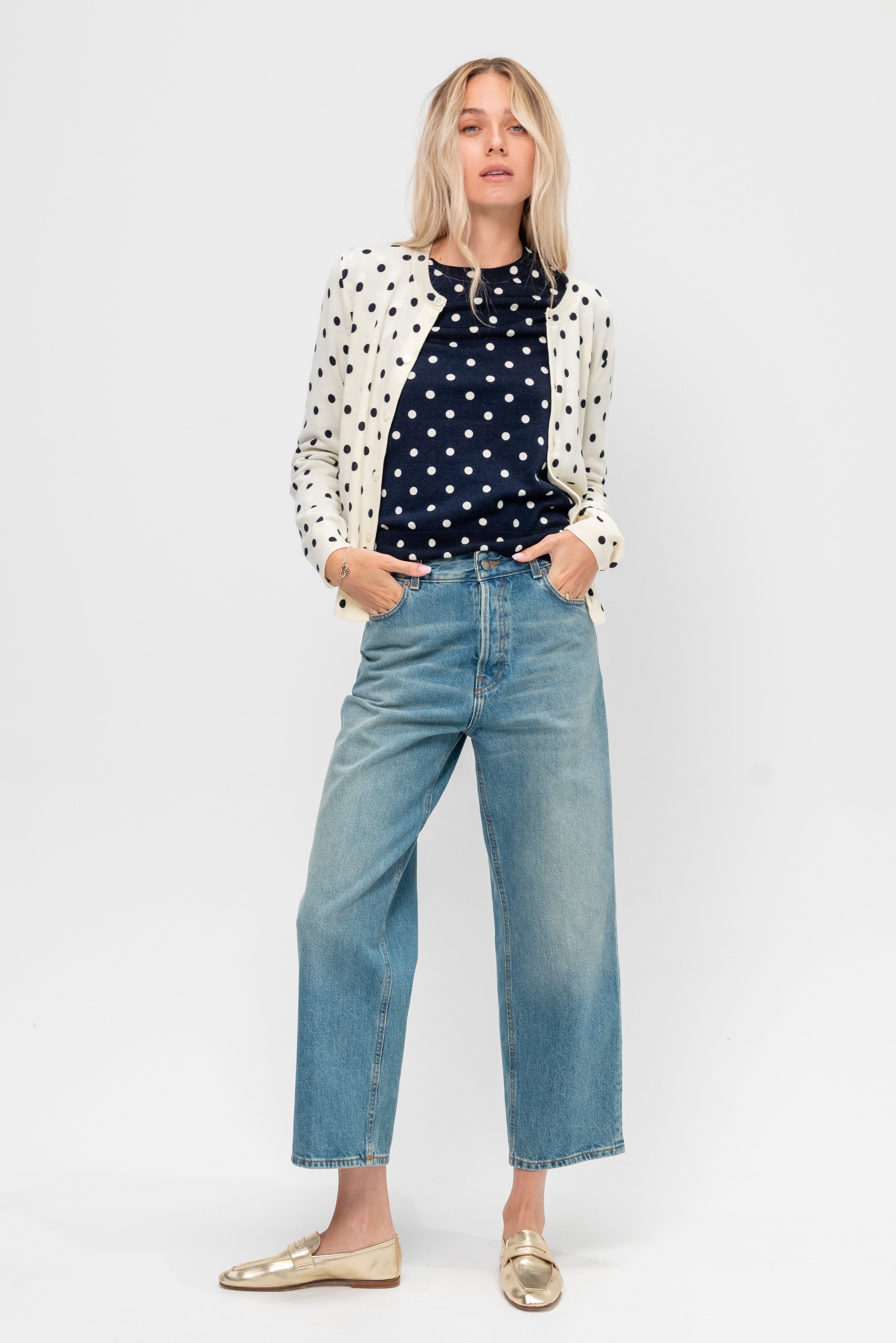 Haikure Betty Denim, Lagoon Wash – Kick Pleat Haikure Betty Denim, Lagoon Wash – Kick Pleat