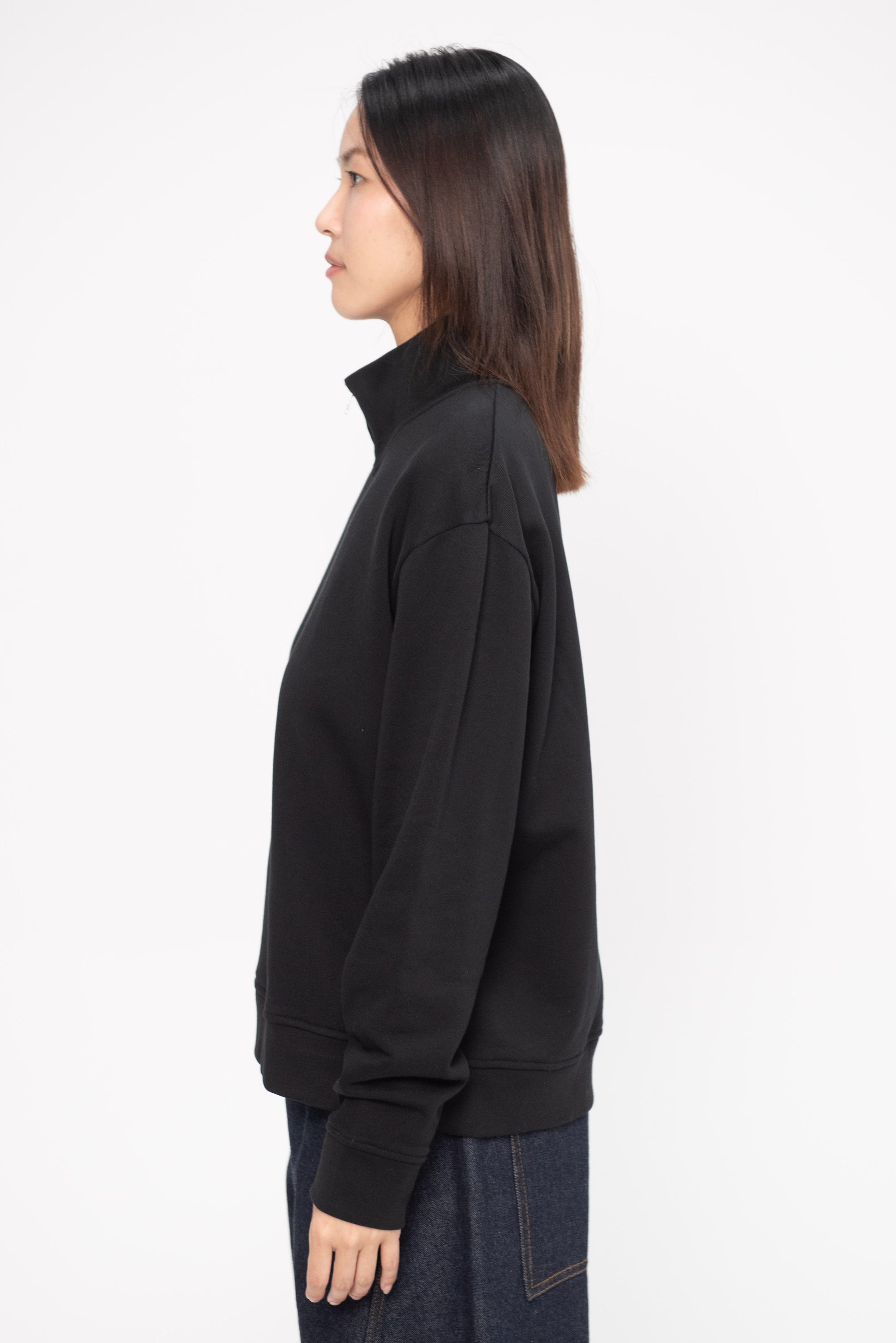 HÅNDVÆRK - Half-Zip Sweatshirt, Black