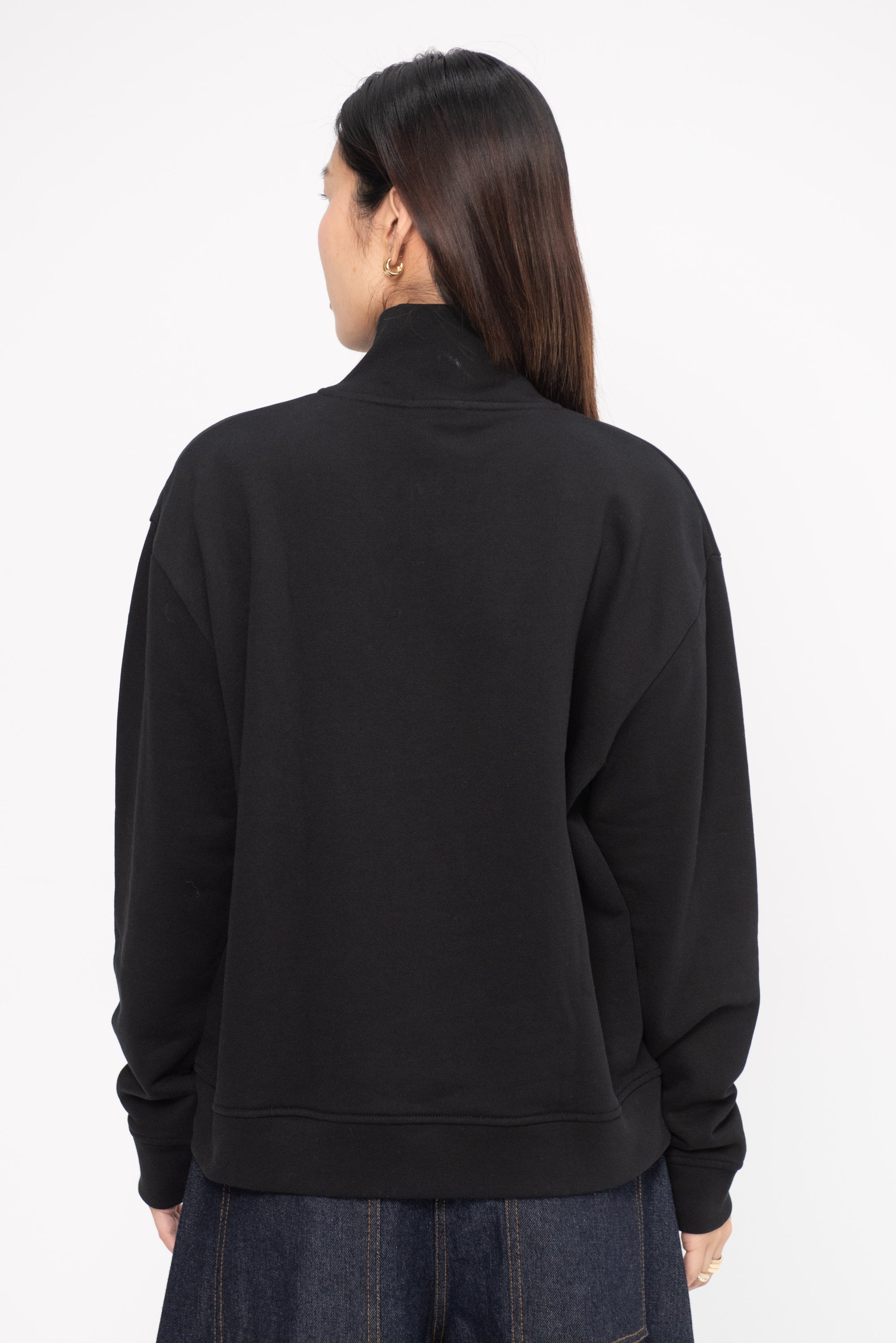 HÅNDVÆRK - Half-Zip Sweatshirt, Black