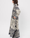Camille Dress in Rcc Print, Navy & Ivory