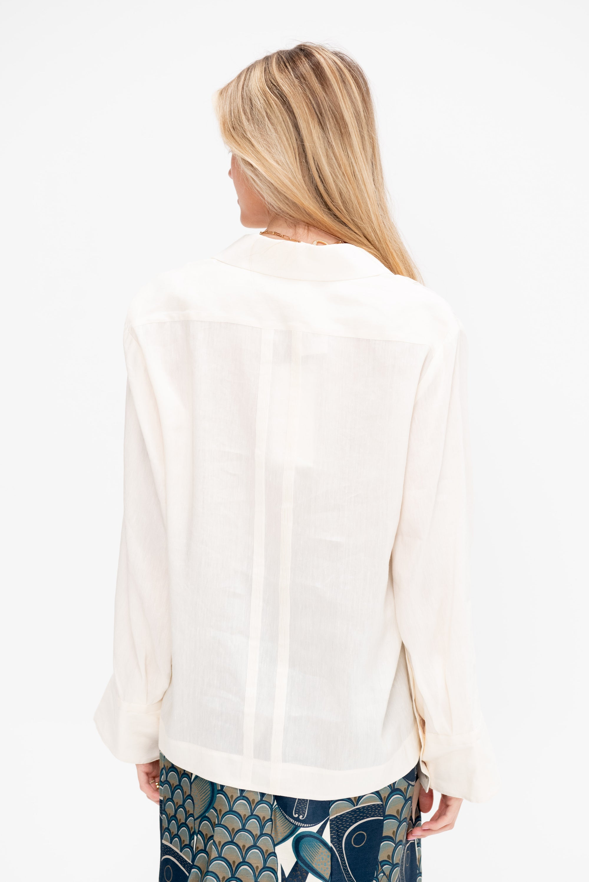 Guayabera Shirt, Ivory