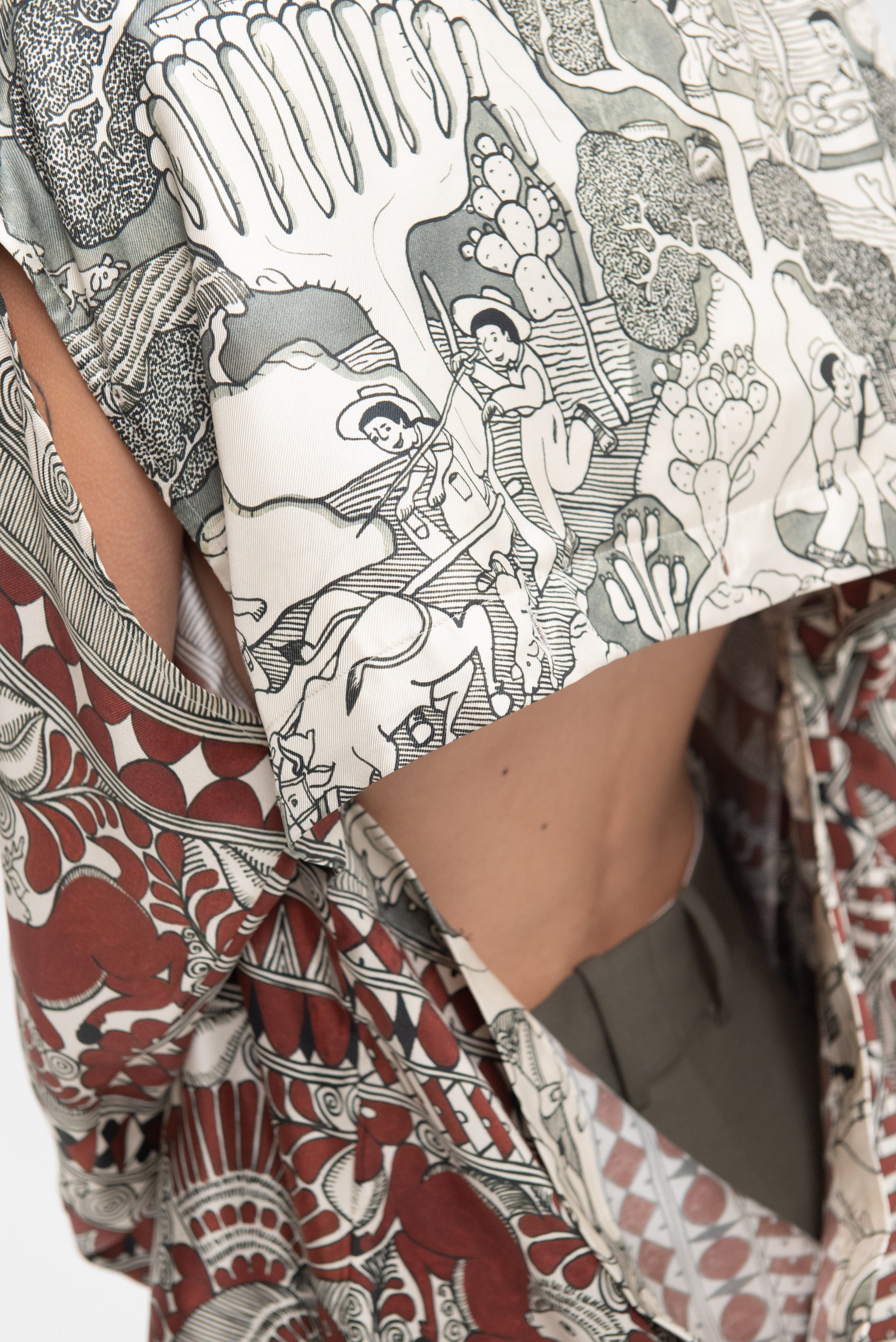 Rodrigo De La Cruz Shirt, Currant &amp; Ivory