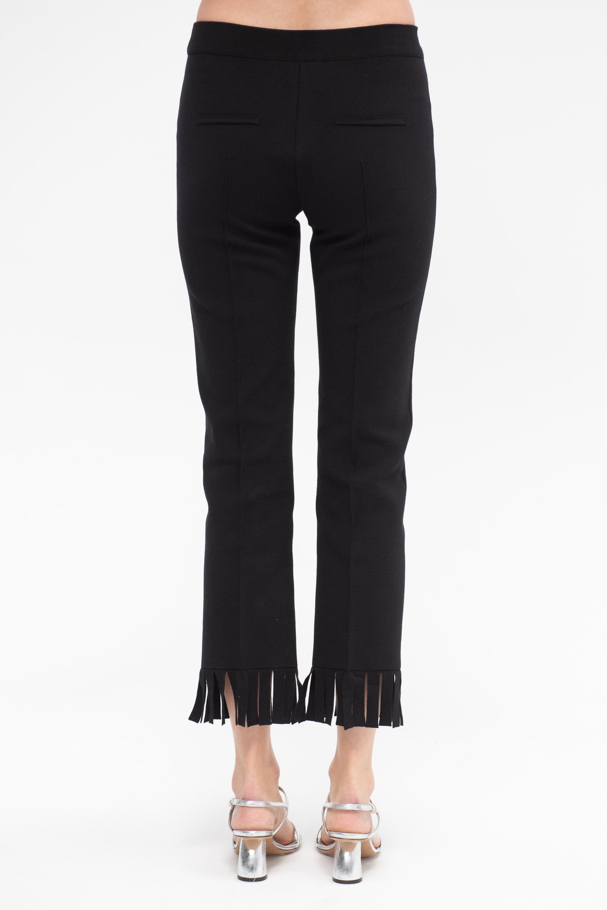Fringed Louis Pants, Black