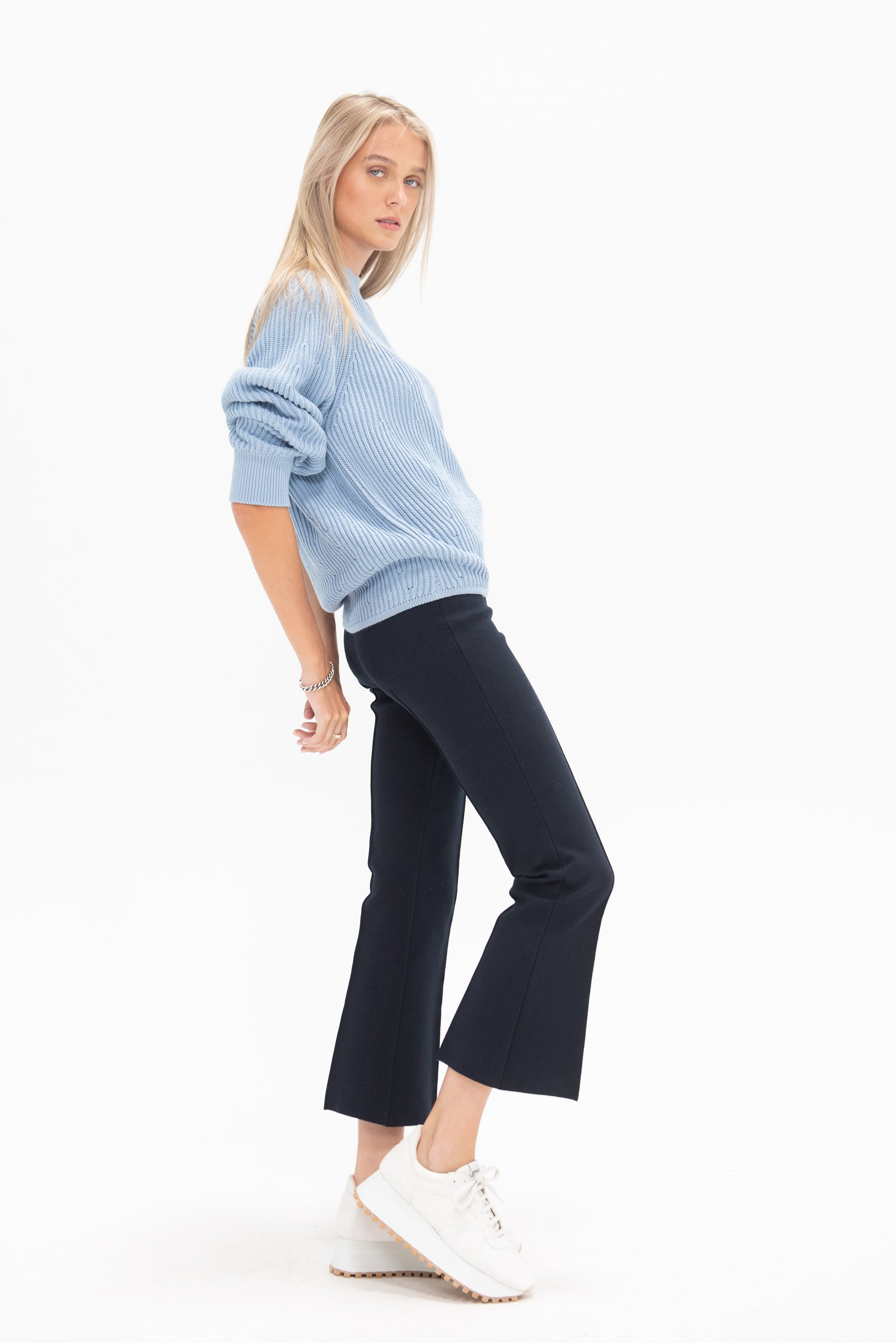 HIGH SPORT - Greta Sweater, Pale Blue