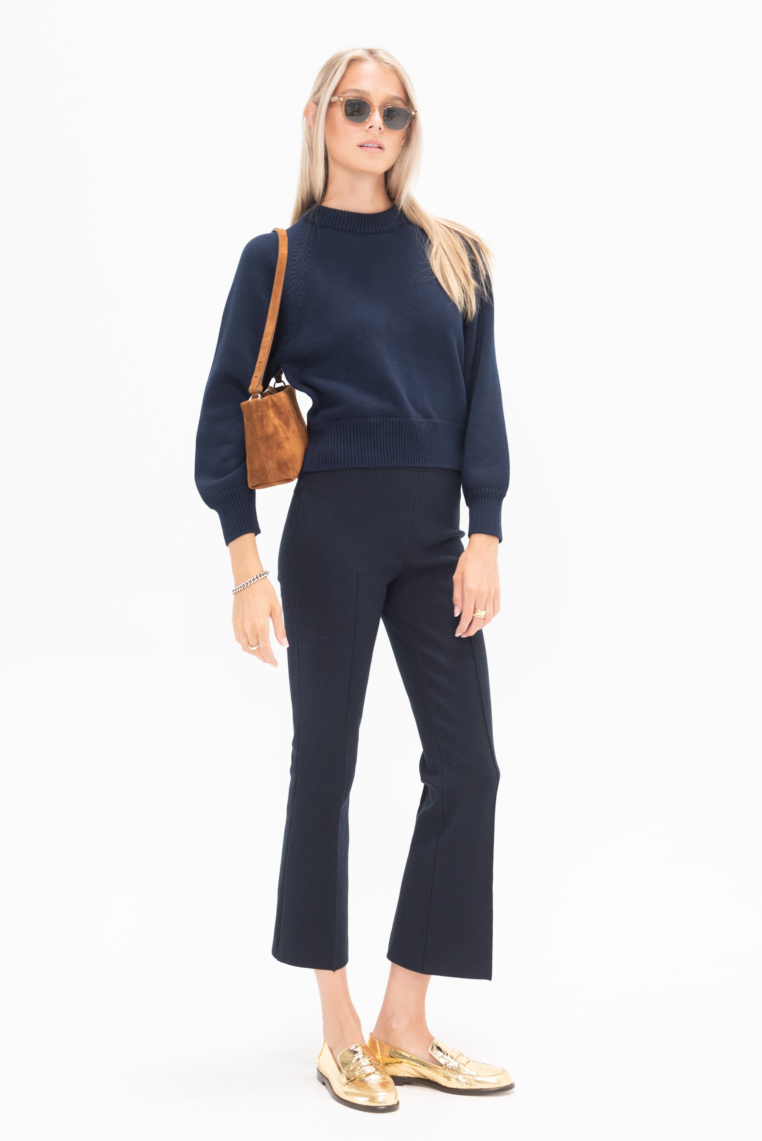 High Sport Hill Sweater, Navy – Kick Pleat