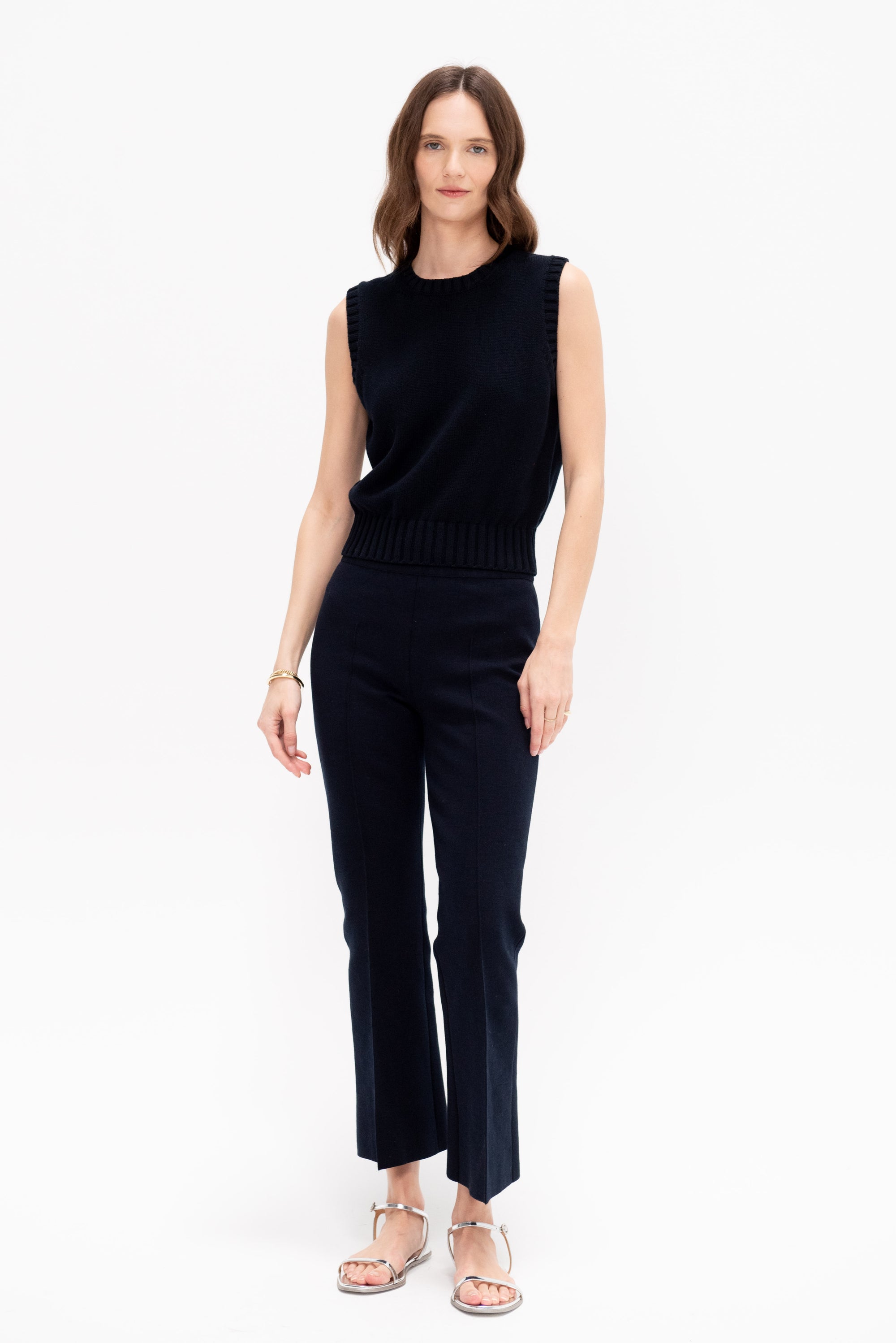 Linda Sweater Vest, Dark Navy