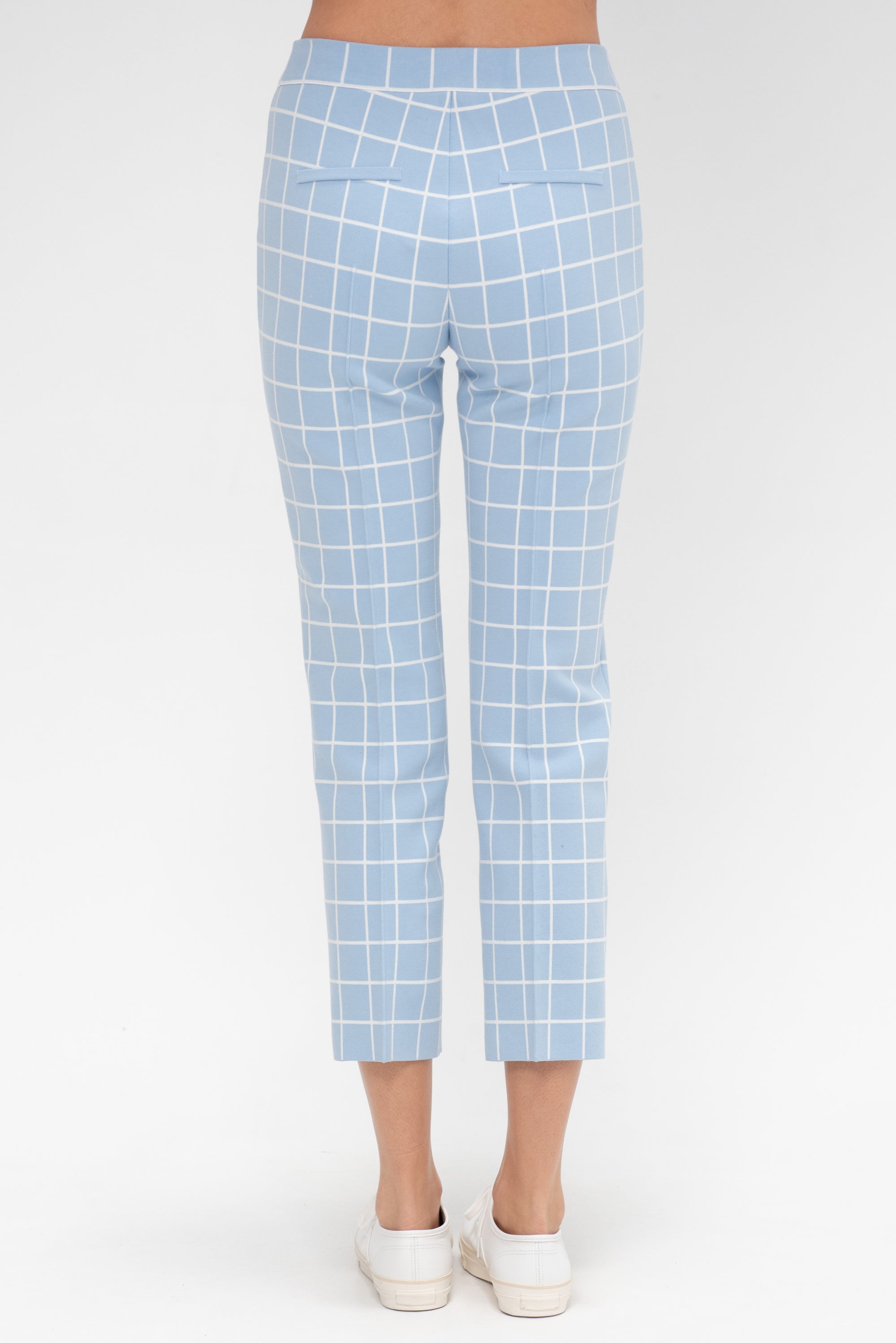 Two Tone Windowpane Louis Pant, Blue Combo