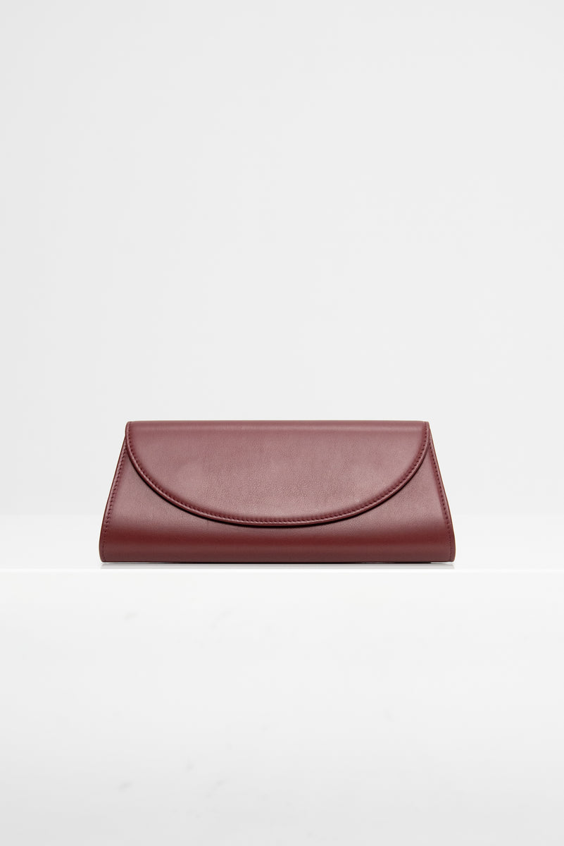 Opera Clutch, Burgundy – Kick Pleat