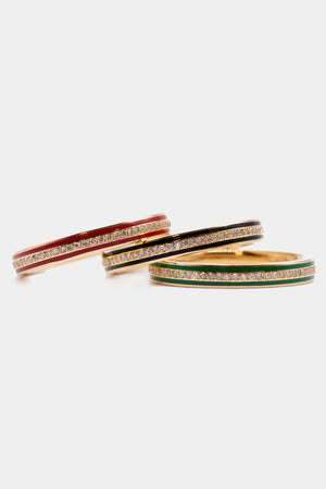 ILEANA MAKRI - Enamel Thread Band, Black