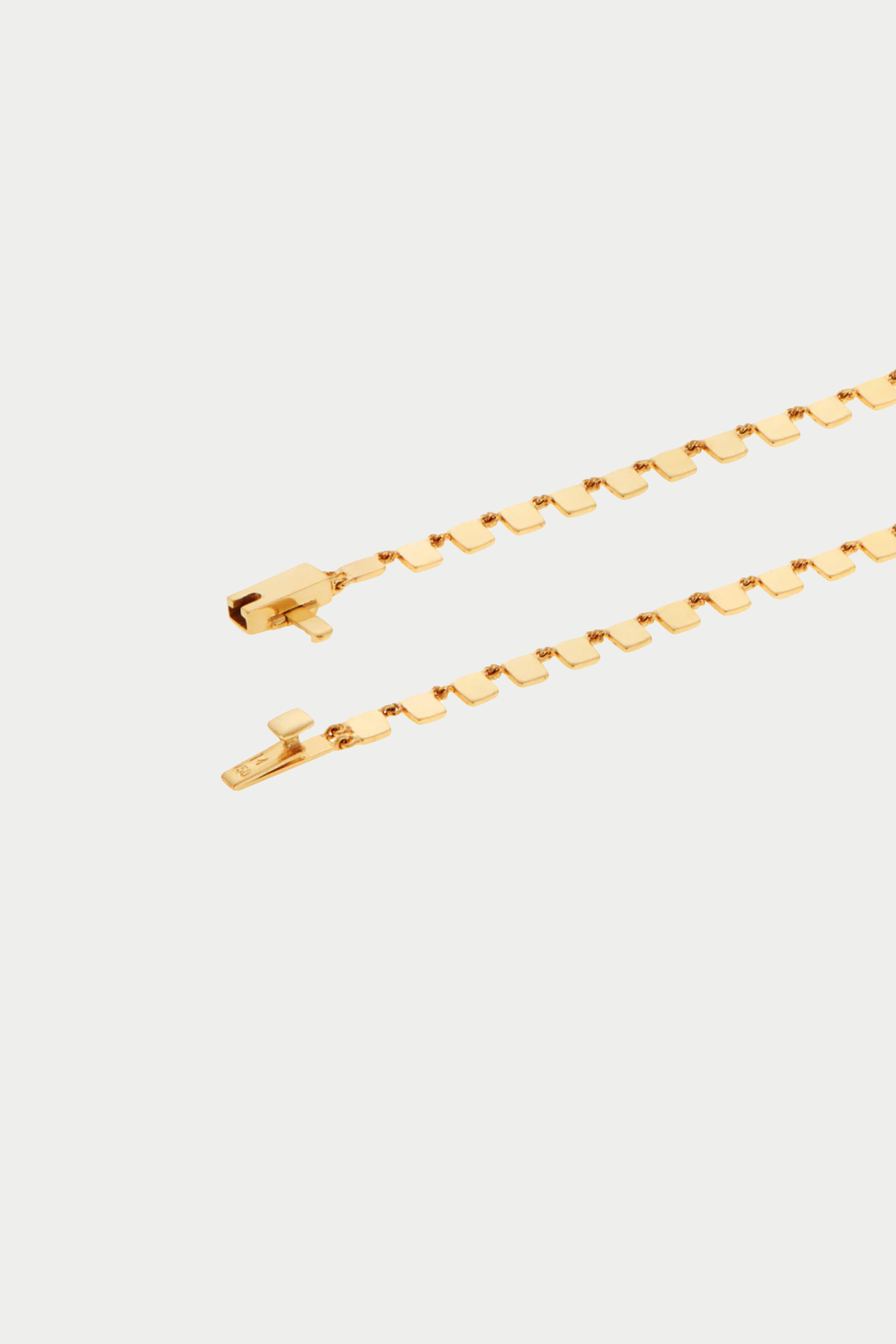 ILEANA MAKRI - Mini Tile Necklace, Yellow Gold