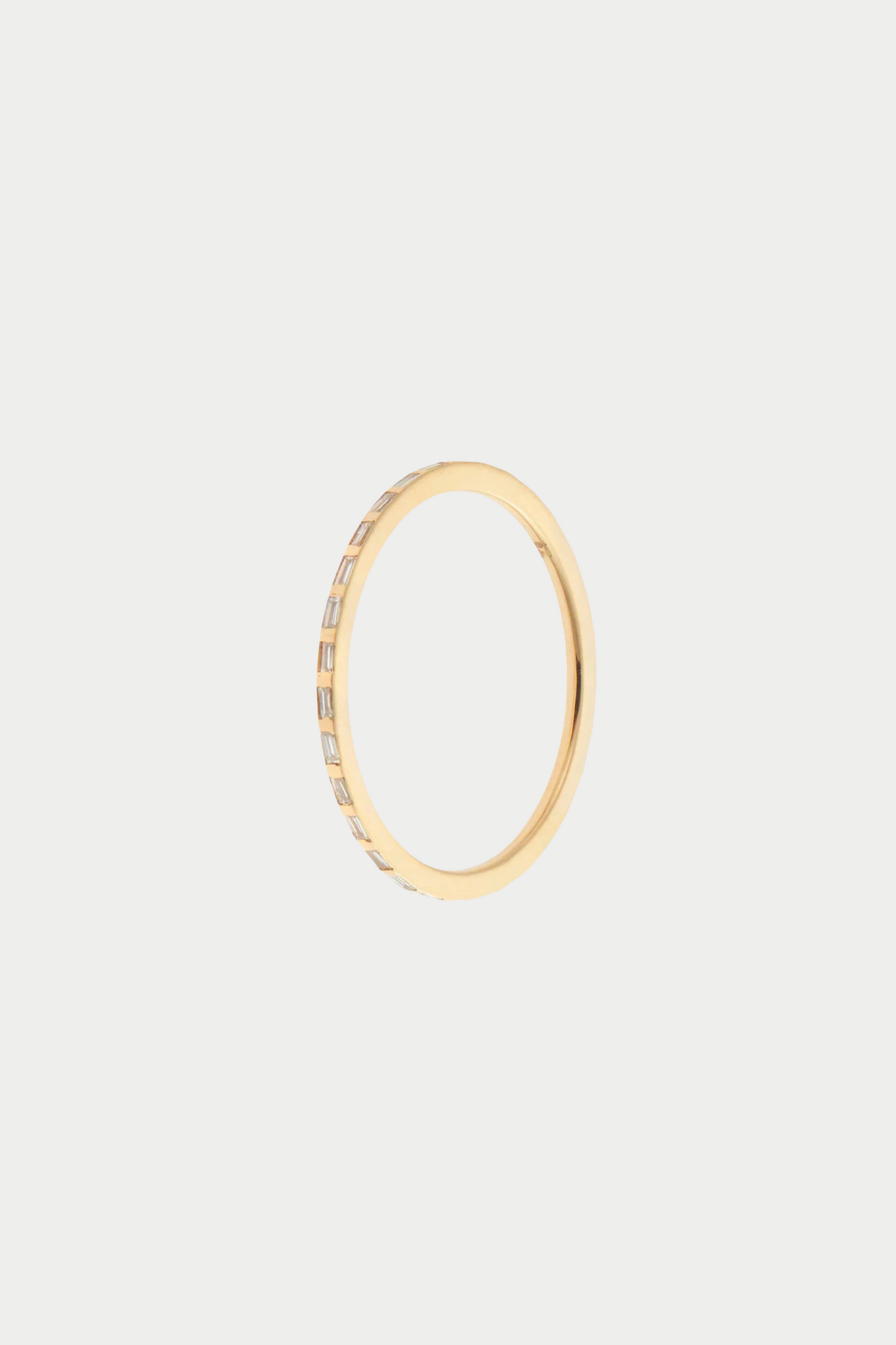 ILEANA MAKRI - Thread Baguette Band, Yellow Gold