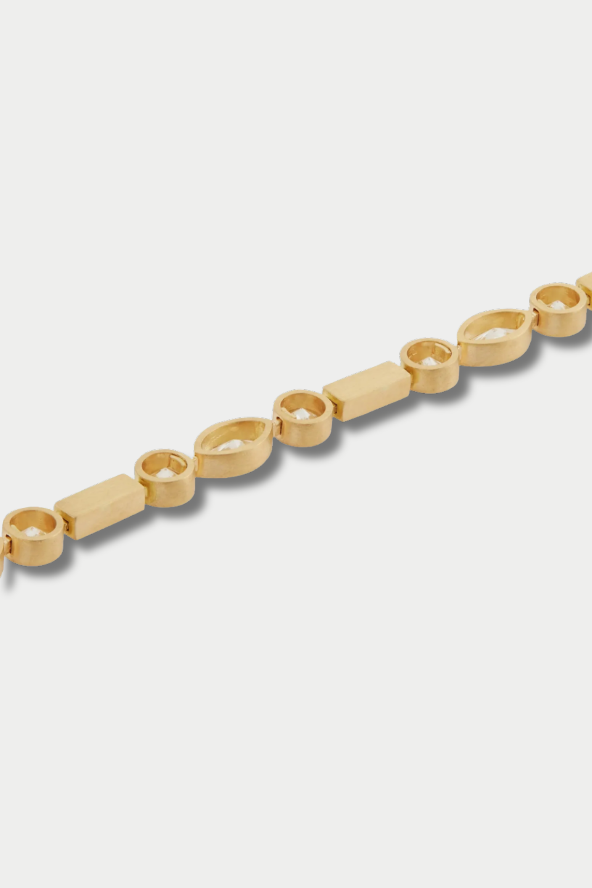 Diamond Navette Stream Bracelet, Yellow Gold