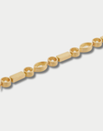Diamond Navette Stream Bracelet, Yellow Gold