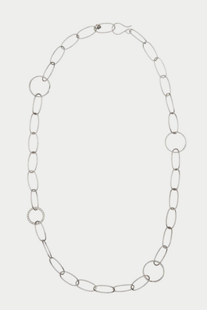 ILEANA MAKRI - Universe 3 Spiral Chain, White Diamonds