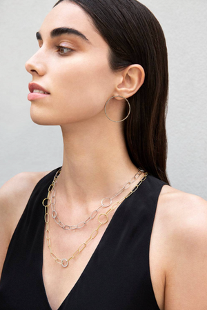 ILEANA MAKRI - Universe 3 Spiral Chain, White Diamonds