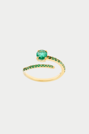 ILEANA MAKRI - Grass Seed Ring, Emerald