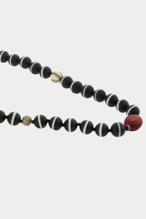 ILEANA MAKRI - Stripe Beaded Necklace, Black Onyx