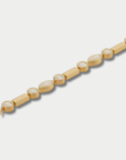 Diamond Navette Stream Bracelet, Yellow Gold