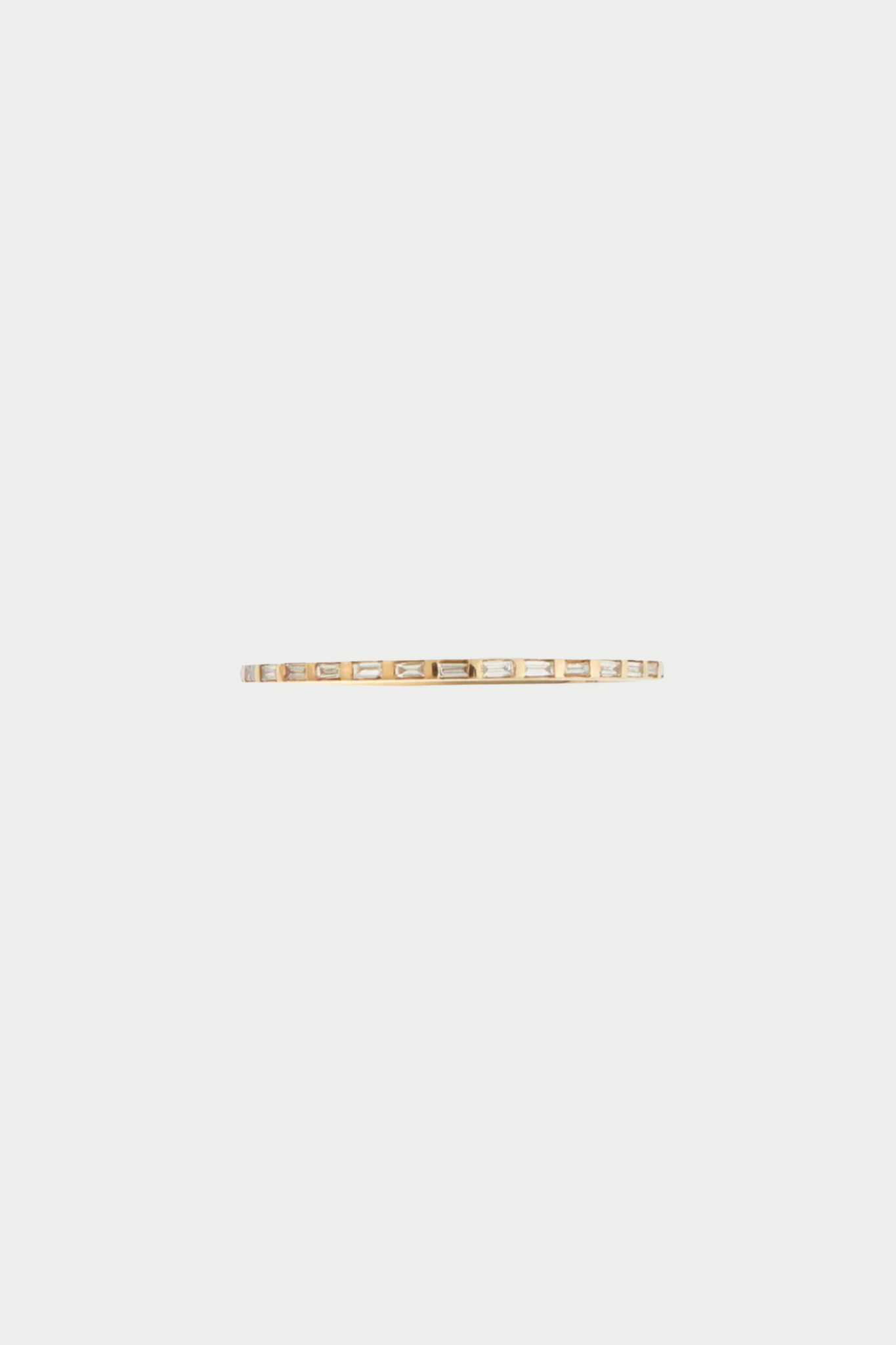 ILEANA MAKRI - Thread Baguette Band, Yellow Gold