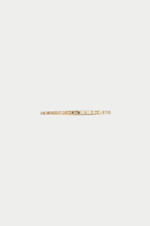 ILEANA MAKRI - Thread Baguette Band, Yellow Gold