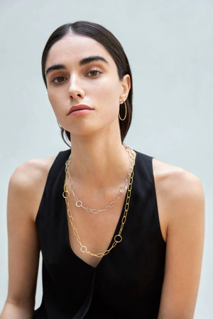 ILEANA MAKRI - Universe 3 Spiral Chain, White Diamonds