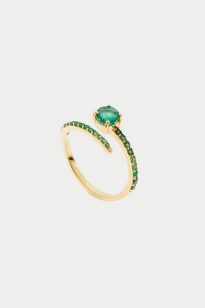 ILEANA MAKRI - Grass Seed Ring, Emerald