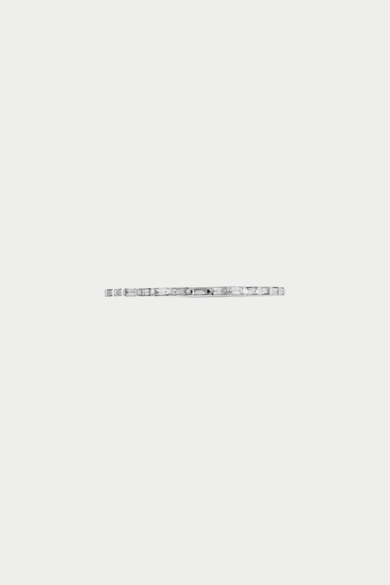 ILEANA MAKRI - Thread Baguette Band, White Gold