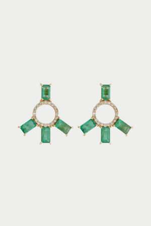 ILEANA MAKRI - Peace Earring, Emerald