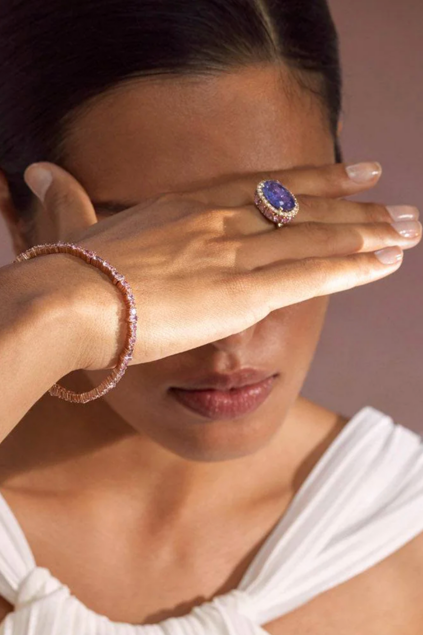 ILEANA MAKRI - Rivulet Bracelet, Pink Sapphires