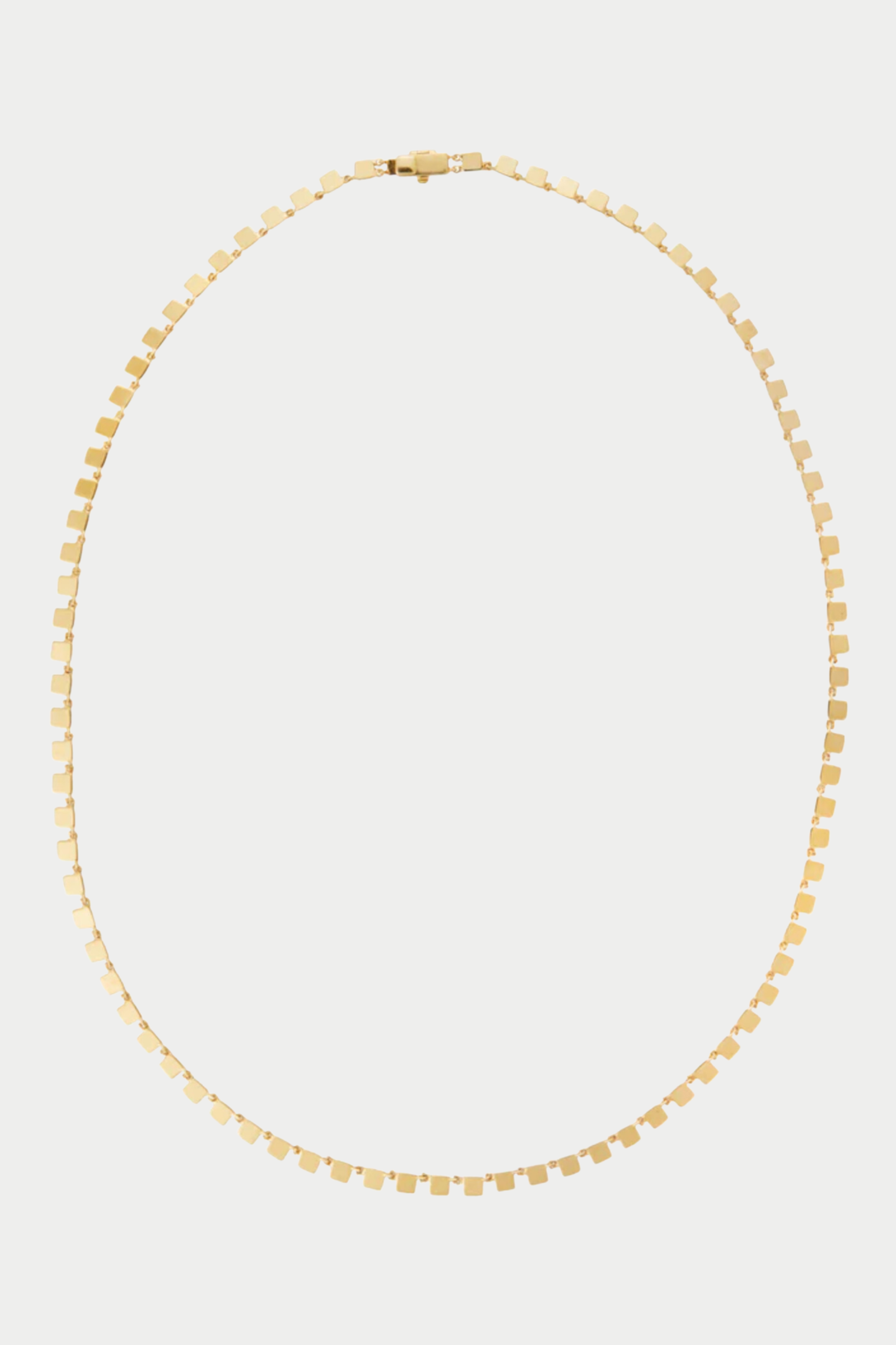 ILEANA MAKRI - Mini Tile Necklace, Yellow Gold