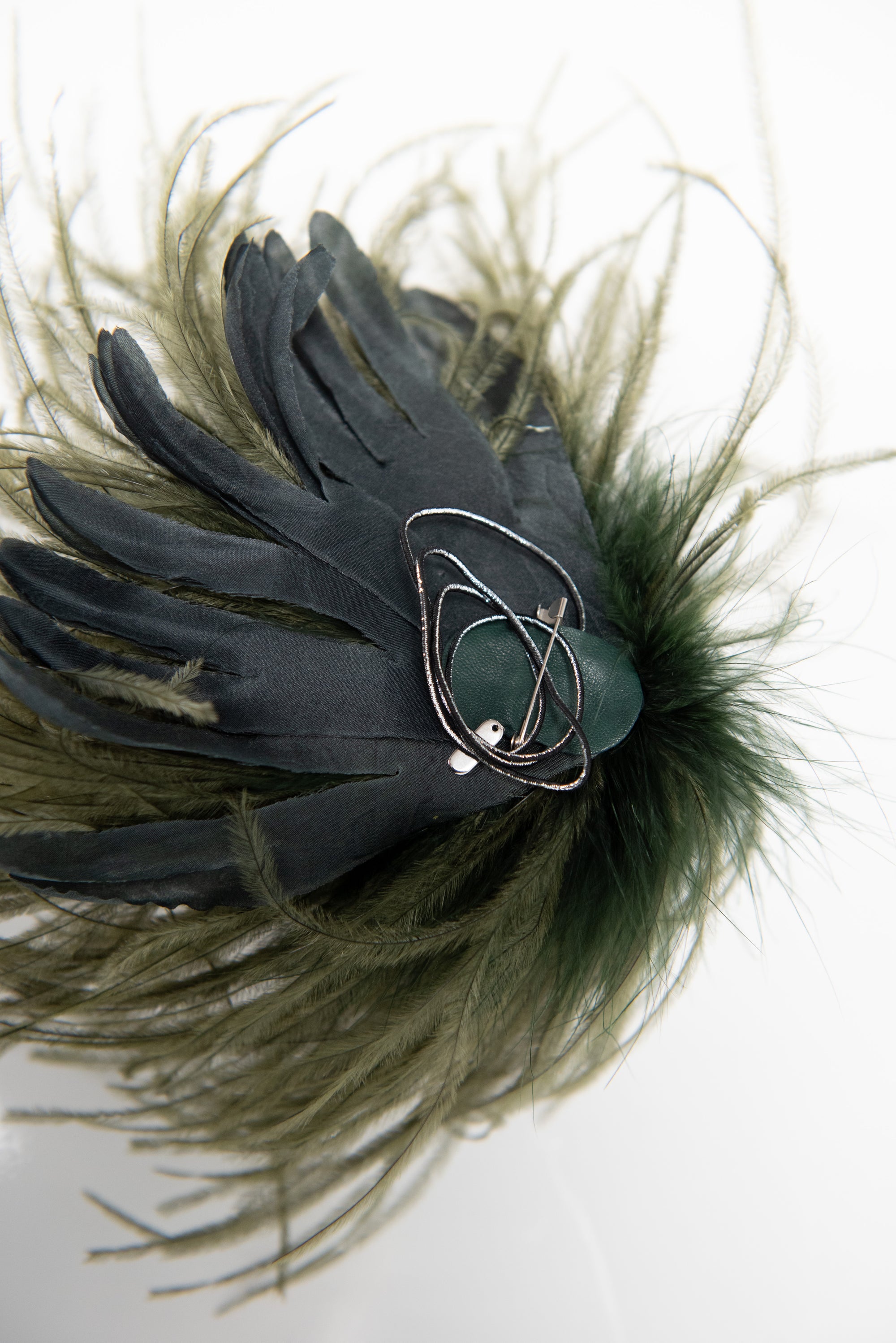 Meryl - Ostrich Feather Brooch