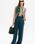 Meuse - Silk and Lurex Shirt, Silver Green