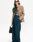 Meuse - Silk and Lurex Shirt, Silver Green