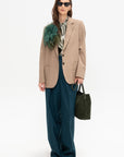 Meuse - Silk and Lurex Shirt, Silver Green