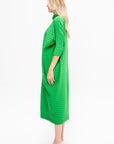 Cotton Cashmere Knit Dress, Green