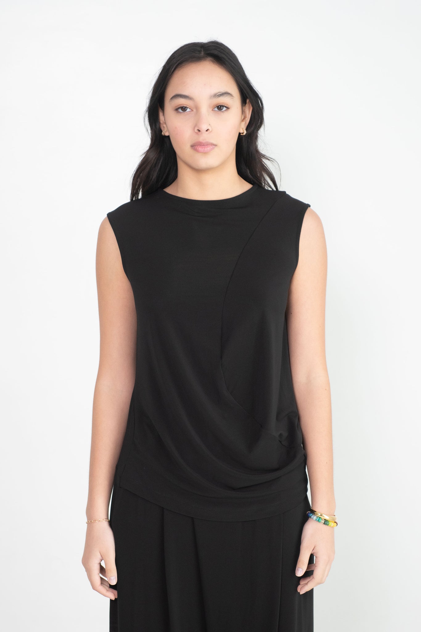 Issey Miyake - Drape Jersey-36 Top, Black