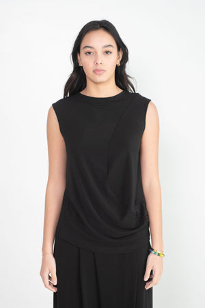 Issey Miyake - Drape Jersey-36 Top, Black