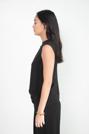 Issey Miyake - Drape Jersey-36 Top, Black