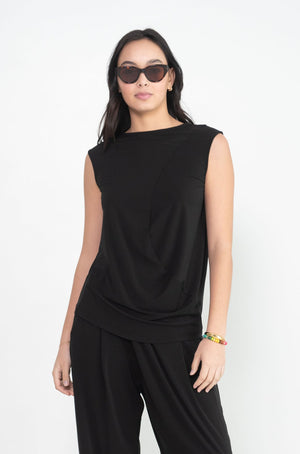 Issey Miyake - Drape Jersey-36 Top, Black
