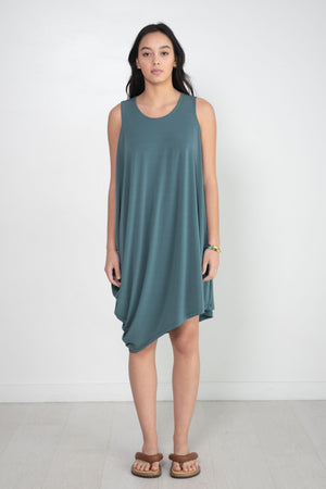Issey Miyake - Drape Jersey-36 Dress, Blue Green