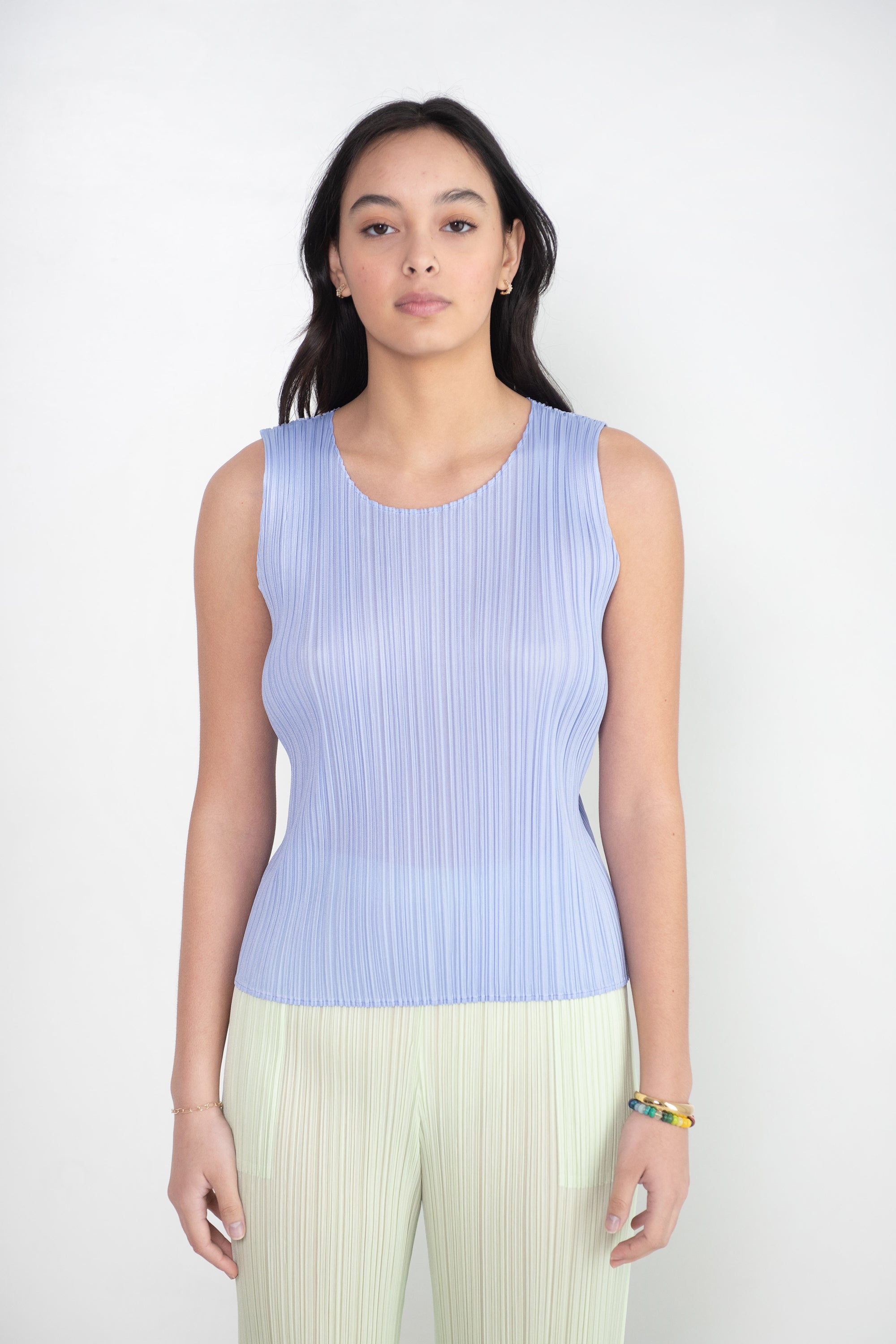 underkjole Strømcelle I mængde Pleats Please Issey MIyake Monthly Colors: May Top, Light Blue – Kick Pleat