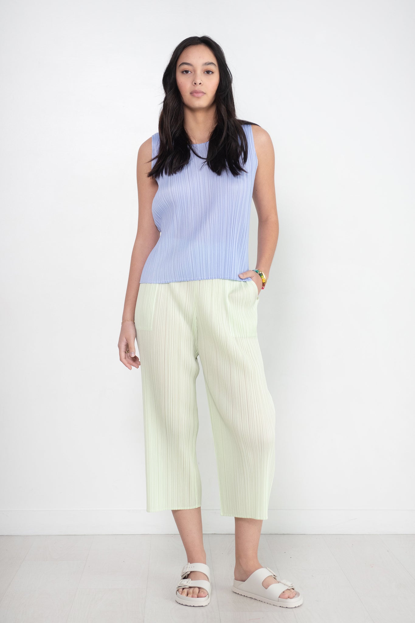Pleats Please by Issey Miyake - Monthly Colors: May Top, Light Blue