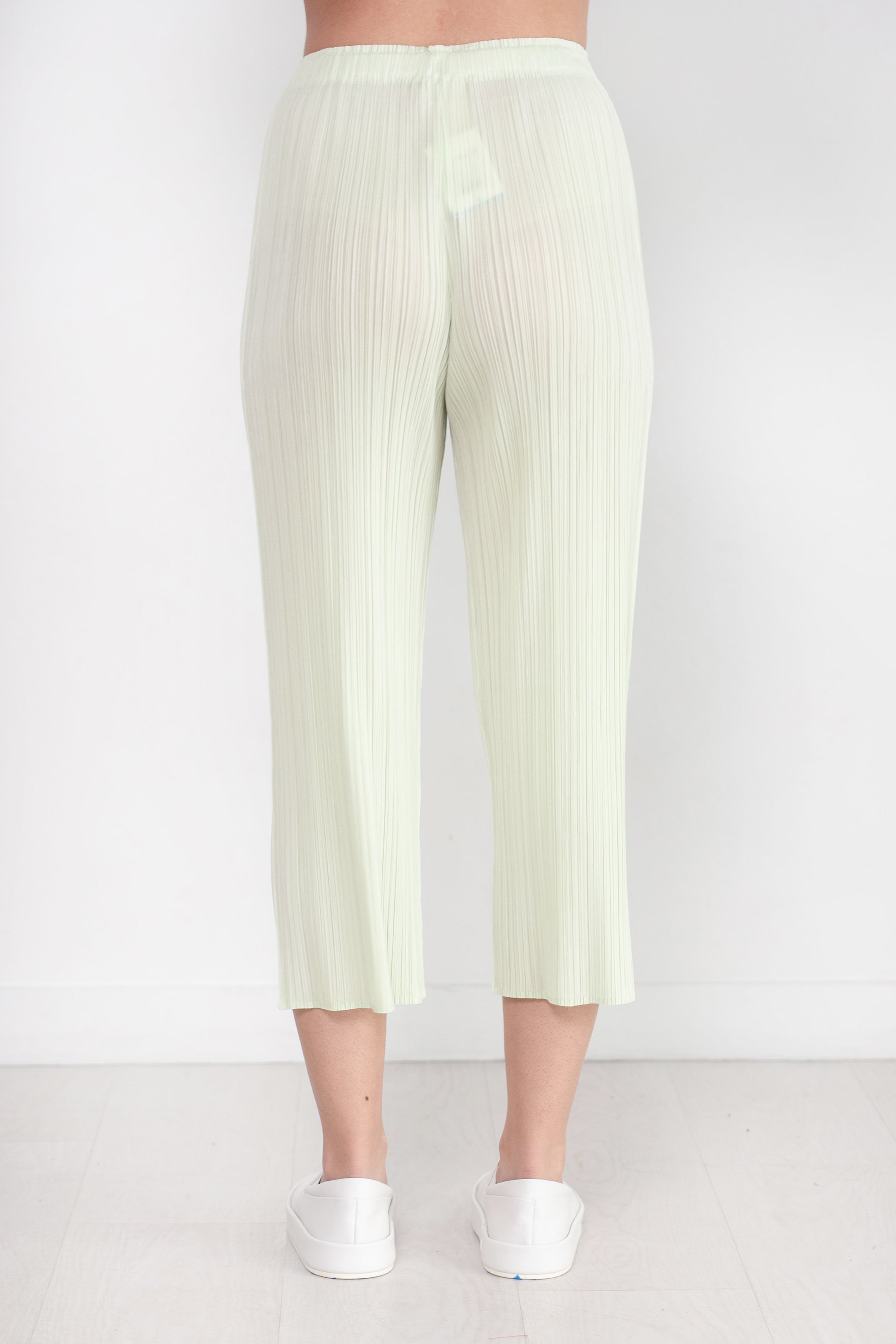 Pleats Please Issey Miyake Monthly Colors: May Pants, Pastel Green