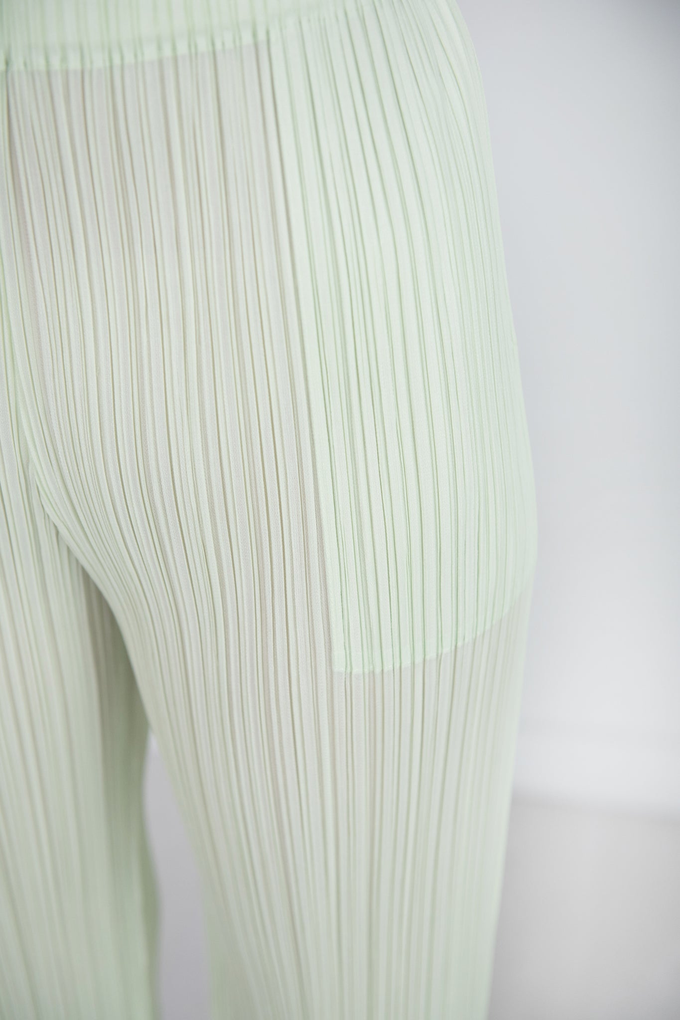 Pleats Please by Issey Miyake - Monthly Colors: May Pants, Pastel Green