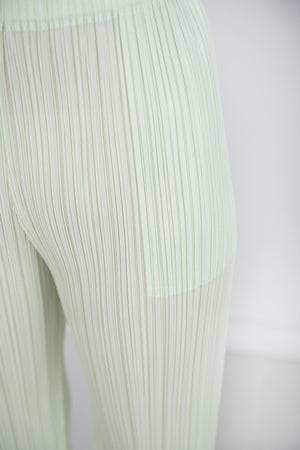 Pleats Please by Issey Miyake - Monthly Colors: May Pants, Pastel Green