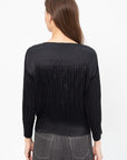 Suede Like Puff Pleats, Black